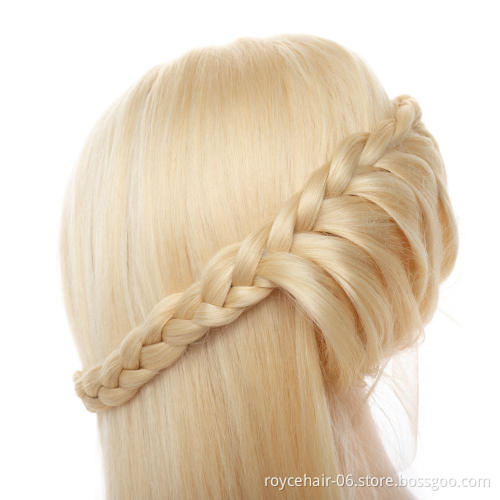 Honey Blond 613 Cuticle Aligned Mink Brazilian Human Hair Glueless Transparent HD Straight Full Lace Wig with Baby Hair